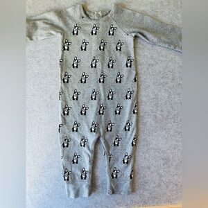 Monica + Andy Unisex Bulldog Print Romper Size 6-9M